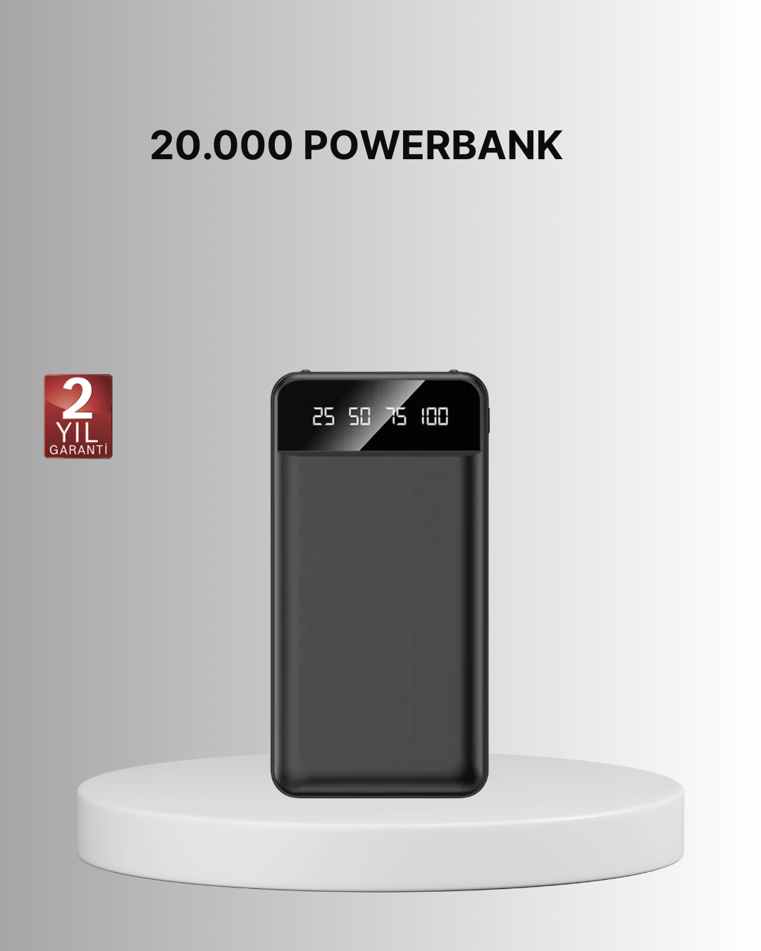 3-71 Taşınabilir 20.000 mAh Hızlı Şarj Powerbank 4 Çıkışlı - vipsepet - Görsel 1