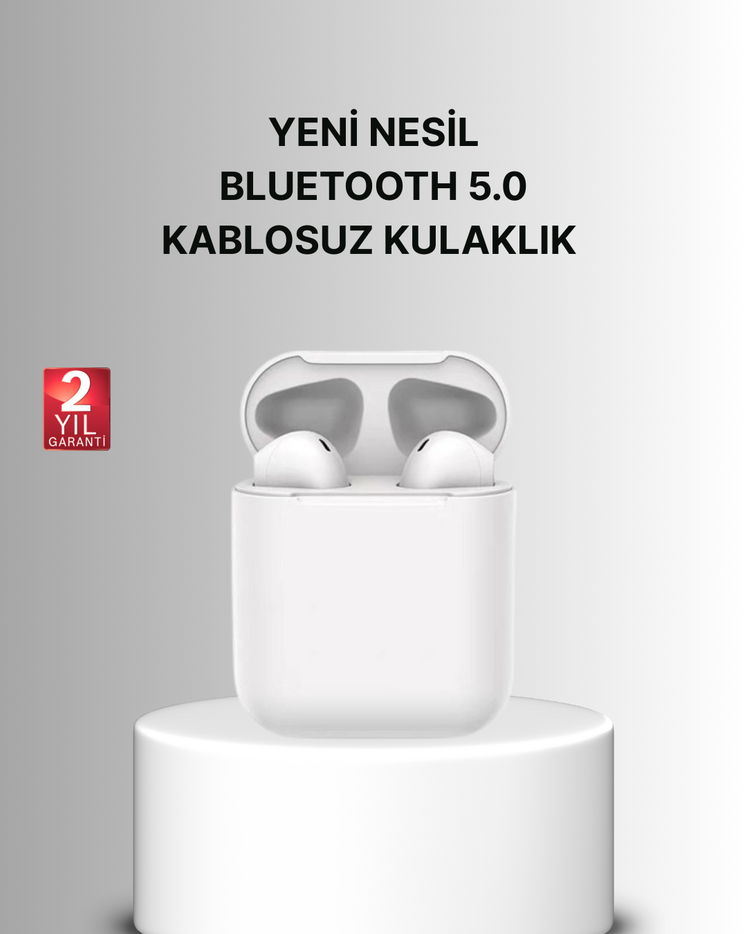 3-73 Dokunmatik Kontrollü 2. Nesil Bluetooth 5.0 Uzun Pil Ömürlü Kulaklık - vipsepet - Görsel 1