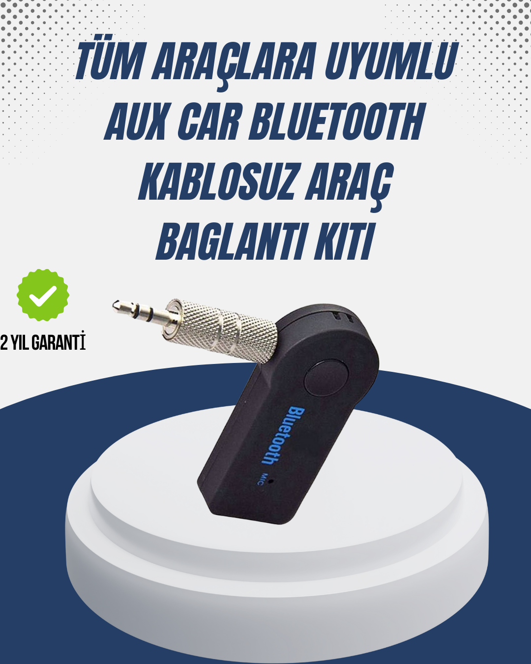 3-75 Bluetooth Destekli AUX Müzik ve Konuşma Cihazı - Vipsepet - Görsel 1