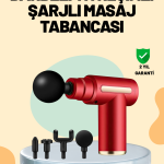 Kas Gevşetici Masaj Tabancası 4 Başlık ve Ayarlanabilir Hız - Vipsepet