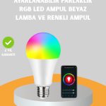 Uzaktan Kumandalı Akıllı LED Ampul, Enerji Tasarruflu - Vipsepet