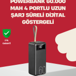 LED Ekranlı Çok Fonksiyonlu Taşınabilir Şarj Ünitesi Powerbank - vipsepet