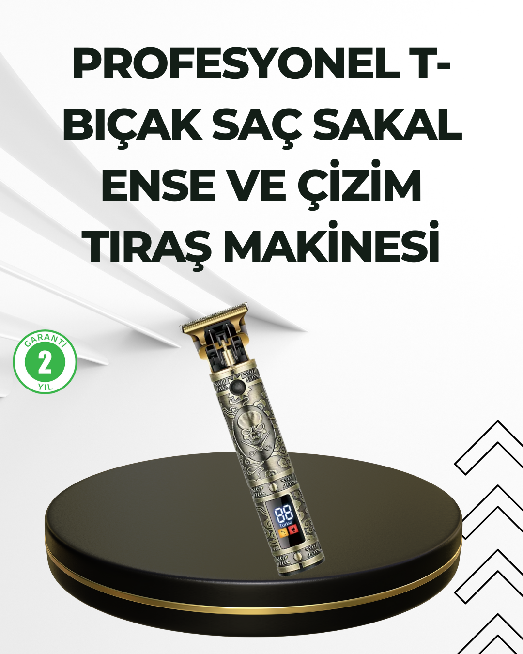 3-83 Su Geçirmez Daling Saç ve Sakal Tıraş Makinesi - vipsepet - Görsel 1