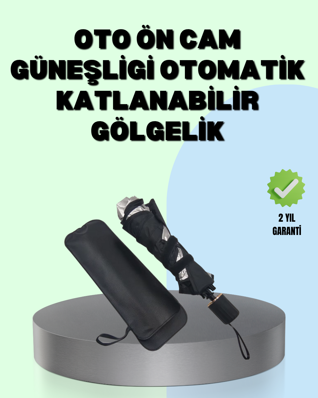 3-83 Katlanabilir Oto Güneşlik – UV Koruma ve Isı Yalıtımı - vipsepet - Görsel 1
