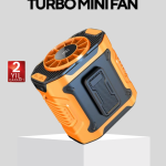 Dijital Ekranlı Turbo Mini Fan – 3 Kademeli Hız, Sessiz Çalışma ve Type-C Şarj - Vipsepet