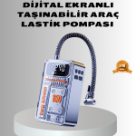 Şarjlı Kablosuz Hava Pompası – 150 PSI Basınç, LED Ekran ve 6000mAh Batarya - Vipsepet