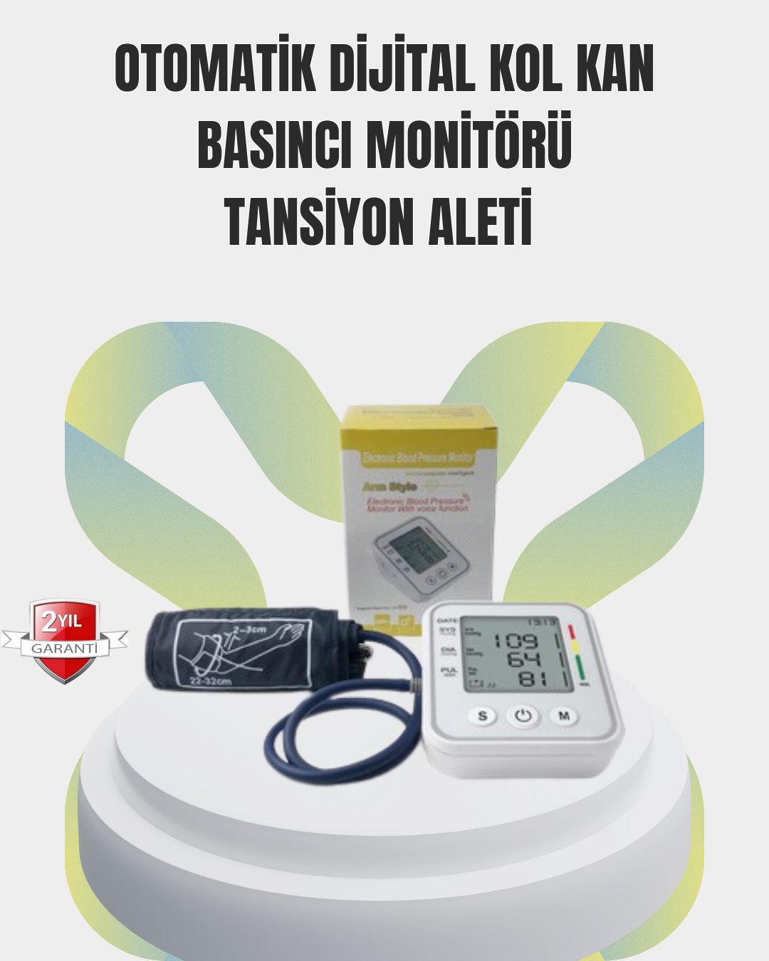 3-88 2 Kullanıcı Hafızalı USB Uyumlu Tansiyon Ölçer - Vipsepet - Görsel 1