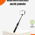 Bluetooth’lu Işıklı Selfie Çubuğu – Katlanabilir, 130 cm - Vipsepet