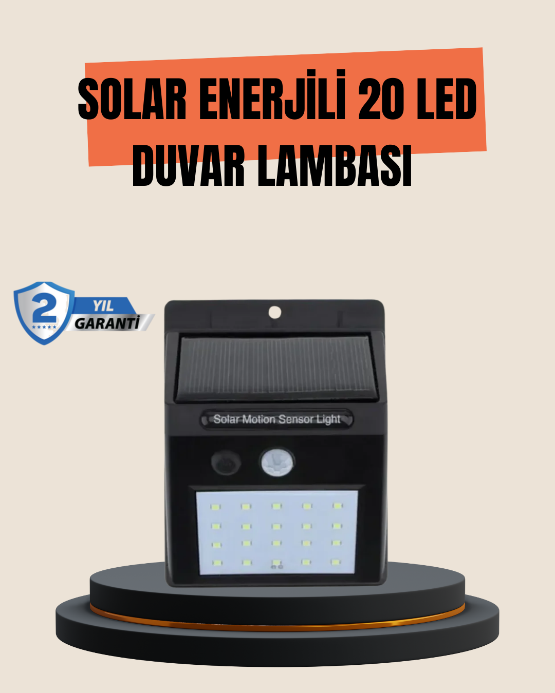 3-9 4 Modlu Solar LED Bahçe ve Garaj Lambası - Vipsepet - Görsel 1