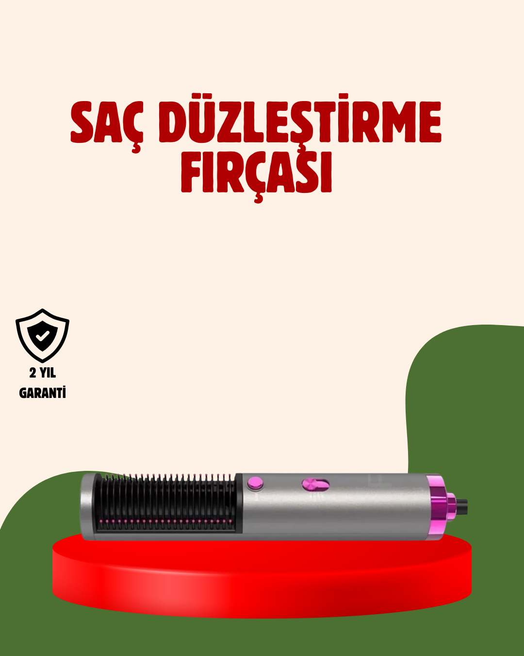 3-92 Hızlı Kurutma ve Şekillendirme İçin Saç Fırçası - Vipsepet - Görsel 1