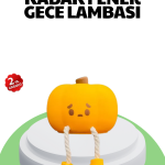 Şarjlı Pumpkin LED Masa Lambası Zamanlayıcılı Dokunmatik - Vipsepet