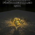 Gold Renk Metal Minareli Hilal LED Işık Pilli Ramazan Süsü - Vipsepet