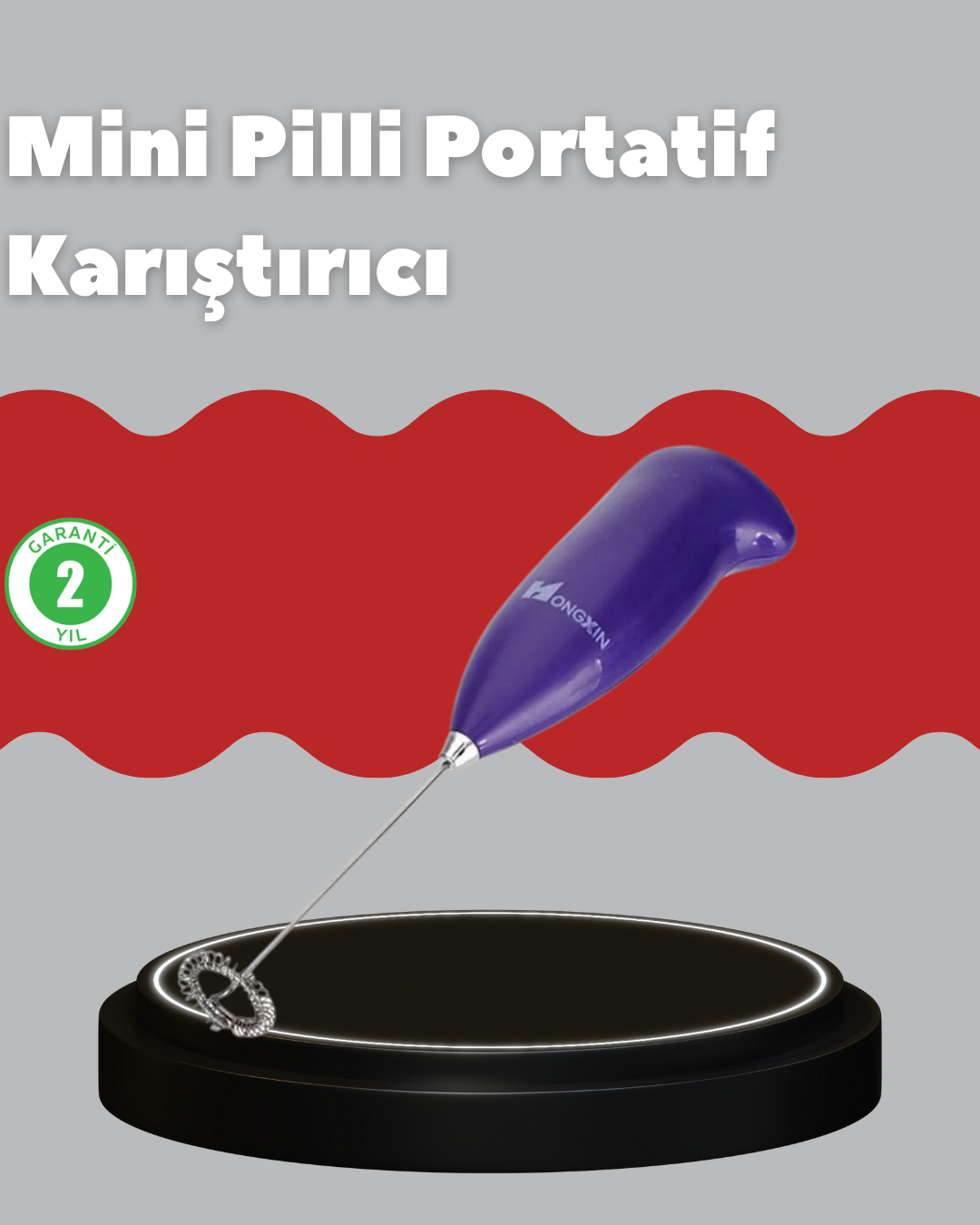 3-99 Frappe ve Cappuccino Maker – Taşınabilir Pilli Köpürtücü Mikser - Vipsepet - Görsel 1