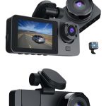 3 Kameralı 2 İnç 1080P Araç İçi Kamera Sürüş Kamerası CarPlay - Vipsepet