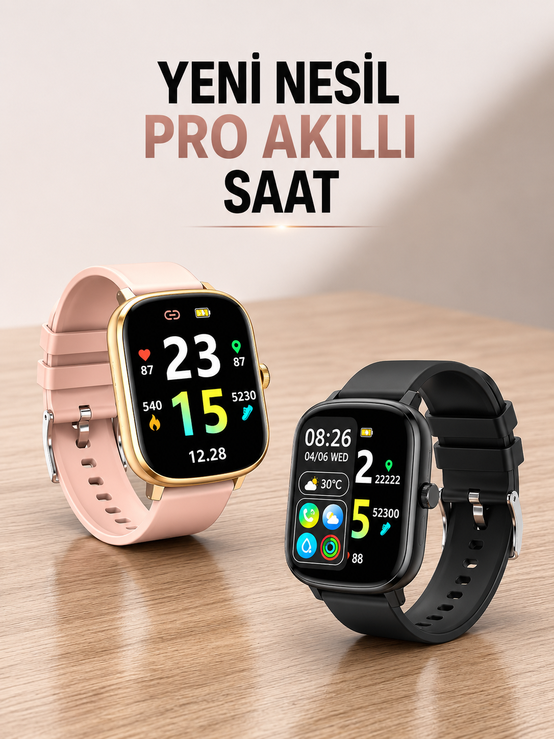 38bda7b4-ea95-491e-a3b6-5189cfa6ee9e Yeni Nesil Akıllı Saat Arama Bildirimleri, Uyku Ve Kalp Atış Takibi - Vipsepet - Görsel 1
