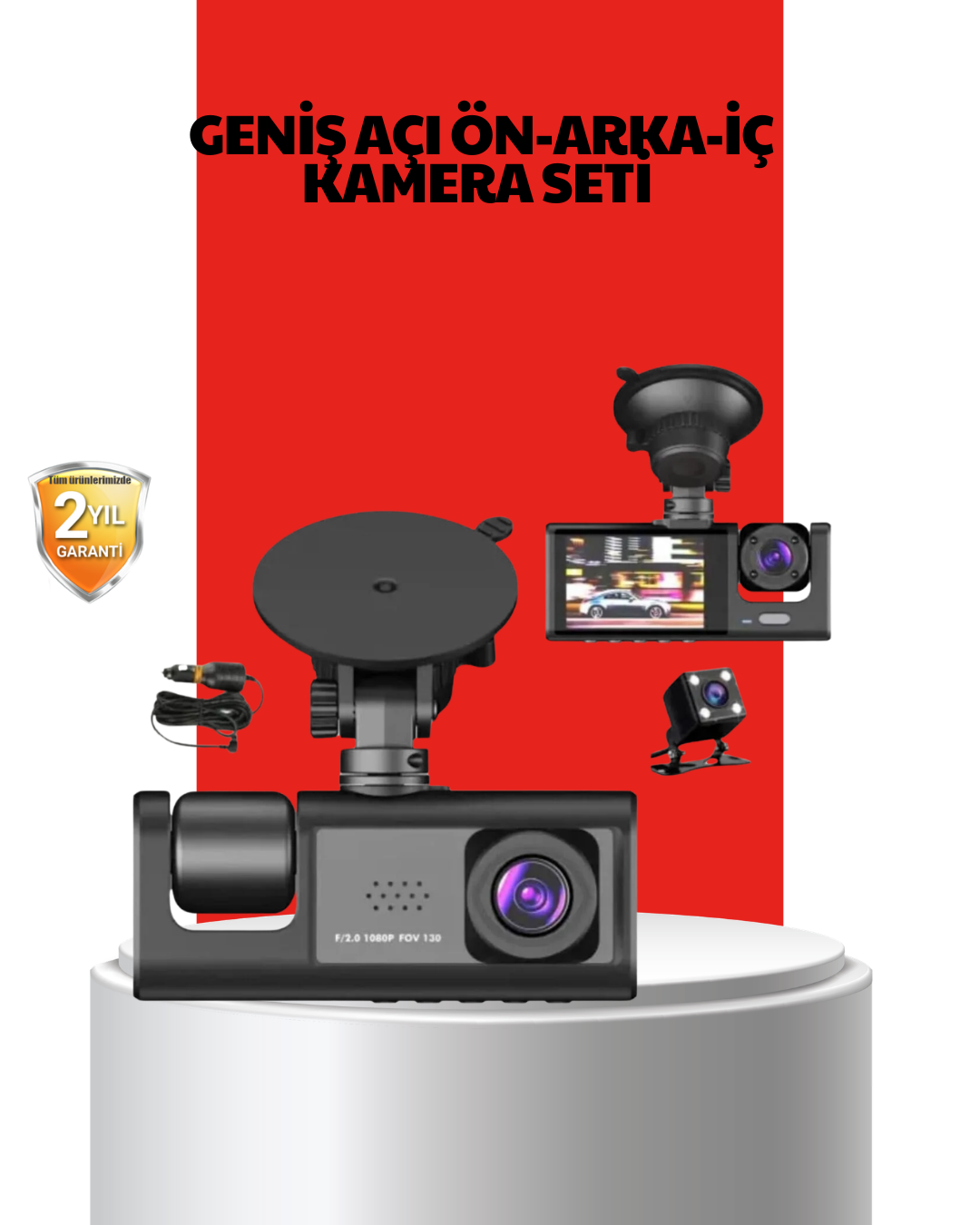 3u-1-arada-kablosuz-mikrofon 170° Geniş Açı Ön-Arka-İç Kamera Seti – Tam Kapsamlı Araç Güvenliği - Vipsepet - Görsel 1
