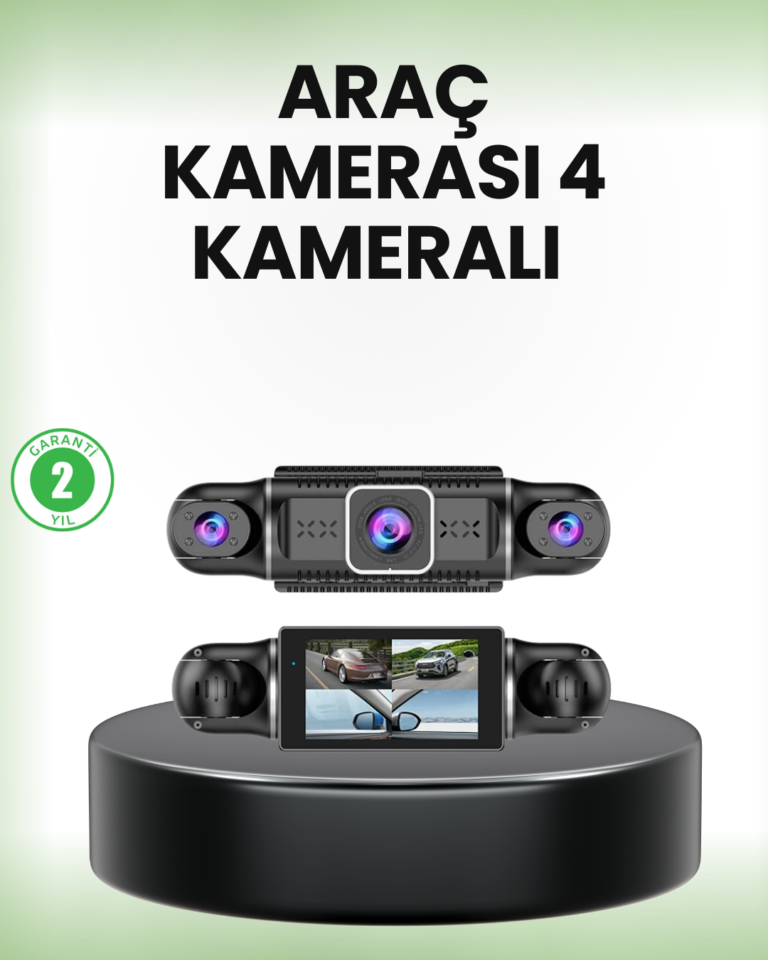 4-1 GPS’li 4 Kameralı Araç İç Dış Kayıt Sistemi 1080P WiFi Destekli - Vipsepet - Görsel 1