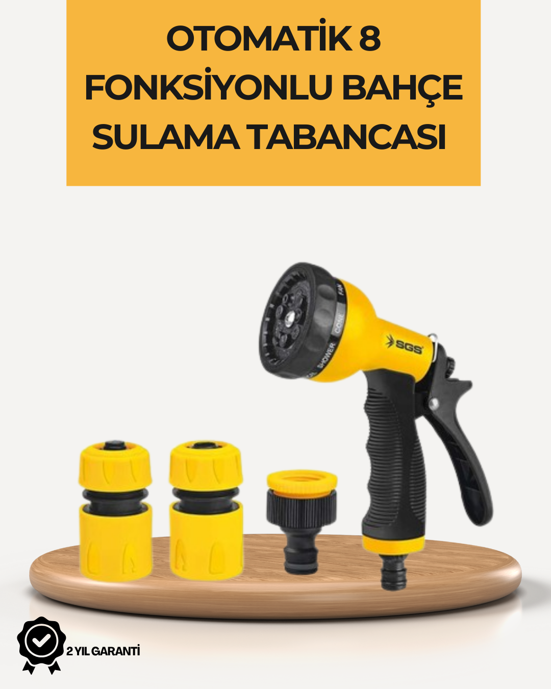 4-10 8 Modlu Bahçe Sulama Tabancası Seti Bitki Çiçek Araç Temizleme - Vipsepet - Görsel 1