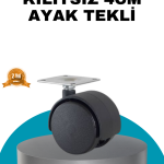 4 cm Kilitsiz Masa Ayağı Tekli Sessiz ve Akıcı Hareket - Vipsepet