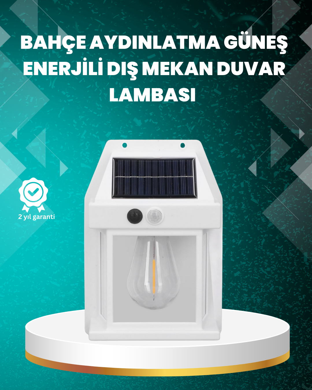 4-103 Çok Modlu Güneş Enerjili Bahçe ve Balkon Lambası - Vipsepet - Görsel 1