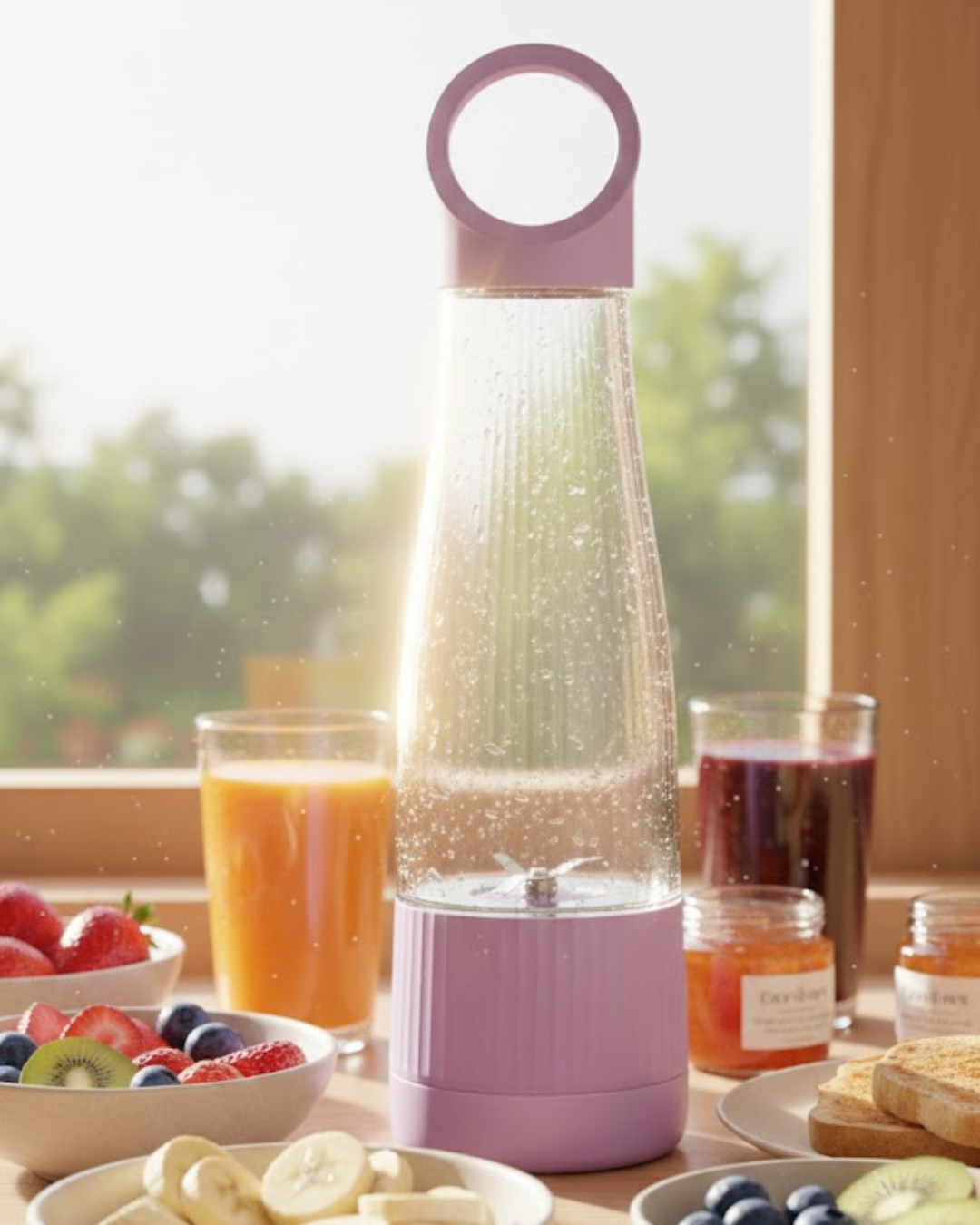 4-109 Sağlıklı Yaşam İçin 400 ml Taşınabilir Blender - Vipsepet - Görsel 1
