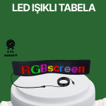 USB Girişli RGB LED Tabela Ayarlanabilir Parlaklık ve Kayan Yazı Özellikli - Vipsepet