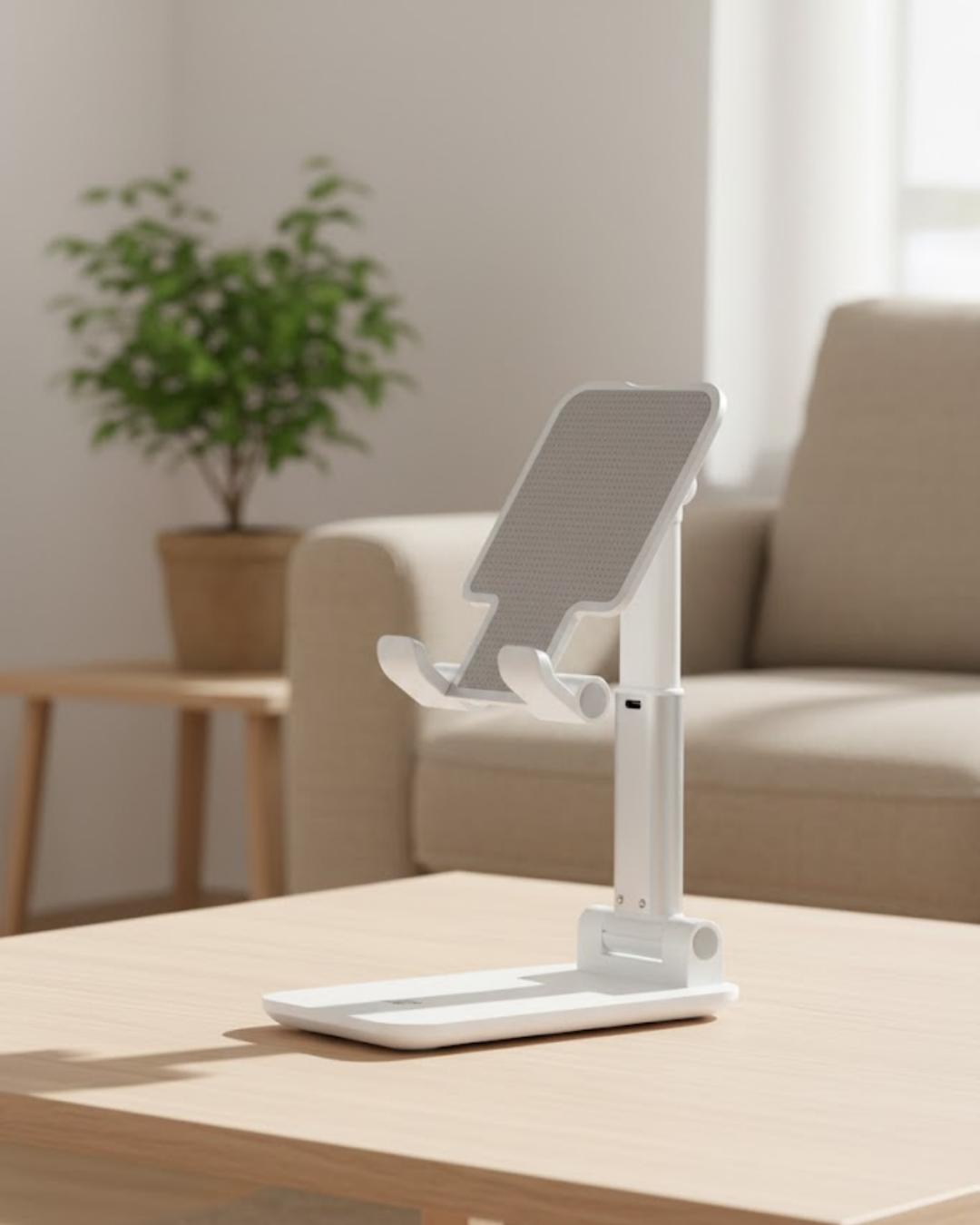 4-11 Kaymaz Silikon Yüzeyli Ergonomik Telefon Standı - Vipsepet - Görsel 1