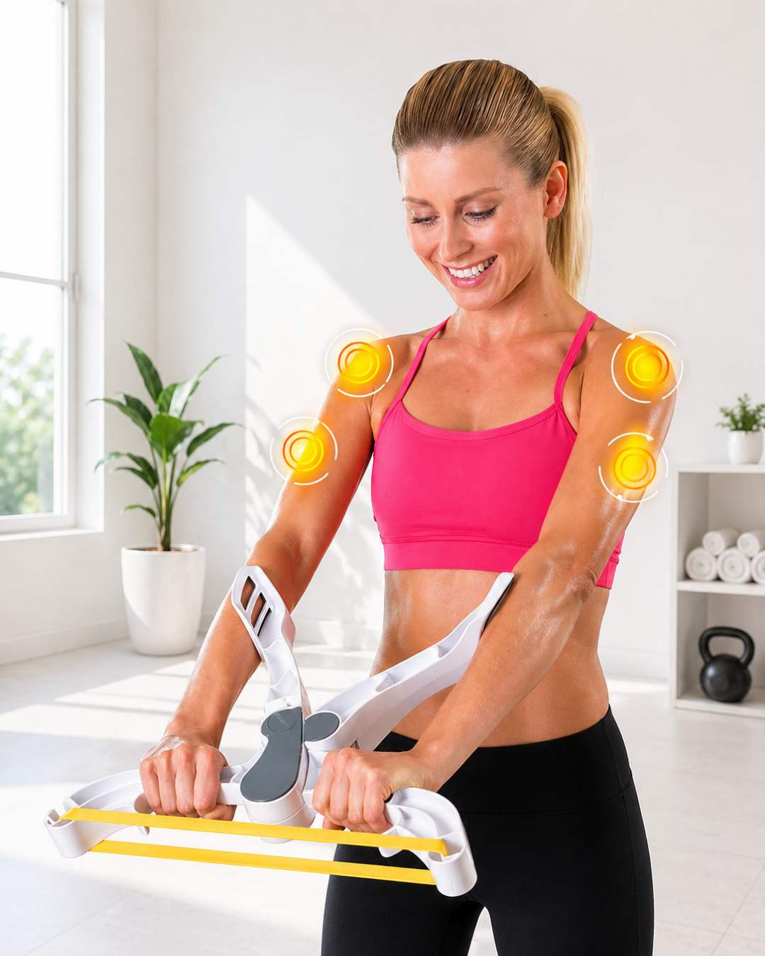 4-115 Taşınabilir Direnç Bantlı Ev Fitness Kol Güçlendirme Aleti - Vipsepet - Görsel 1