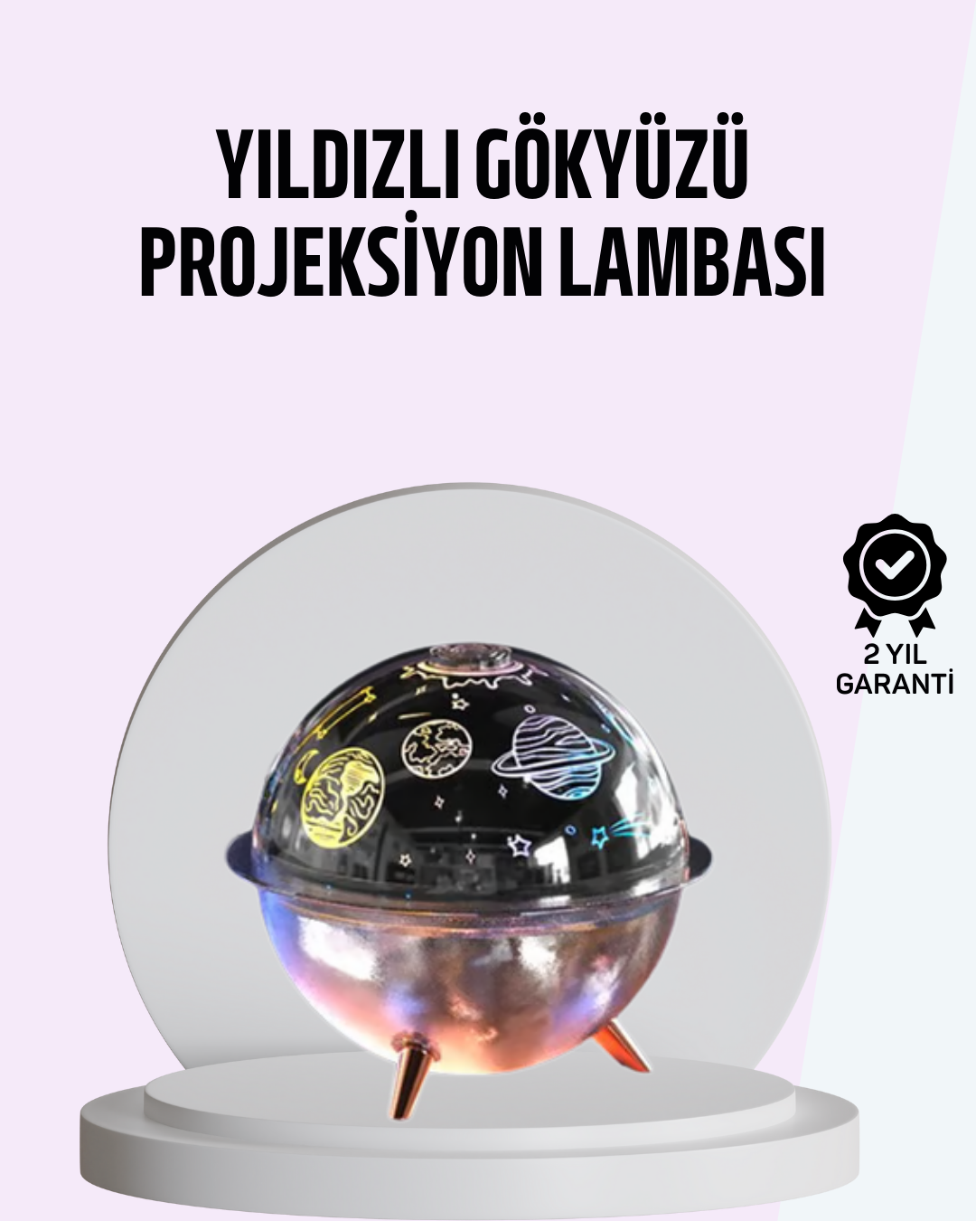 4-115 USB Şarjlı Uzay Temalı Işık Projektörü Hava Nemlendirici - Vipsepet - Görsel 1