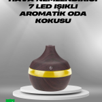 Aromaterapi Uyumlu 300 ml LED Işıklı Oda Kokusu Difüzörü - Vipsepet