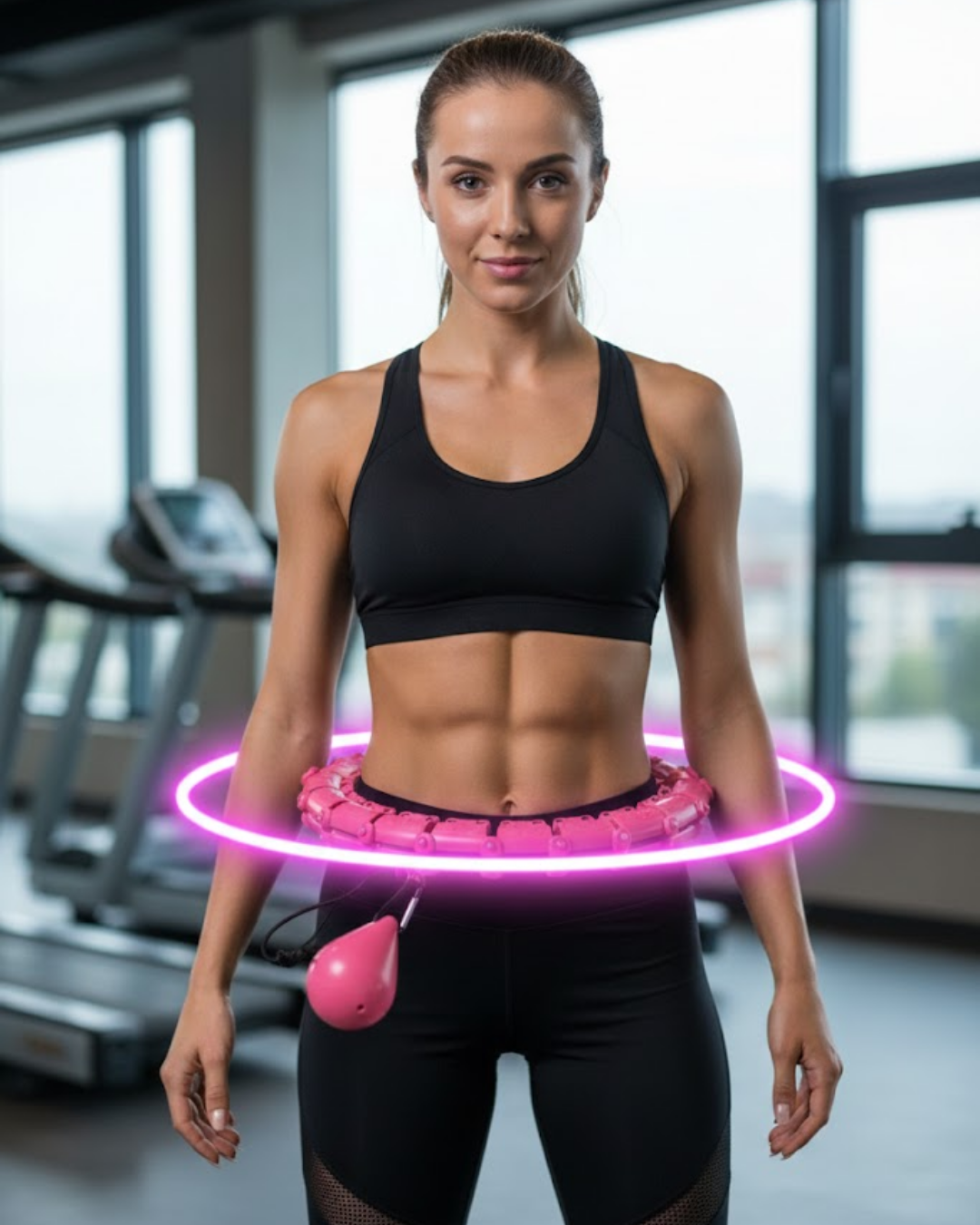 4-118 Evde Spor İçin Akıllı Hula Hoop Çemberi Bel İnceltici Mor - Vipsepet - Görsel 1