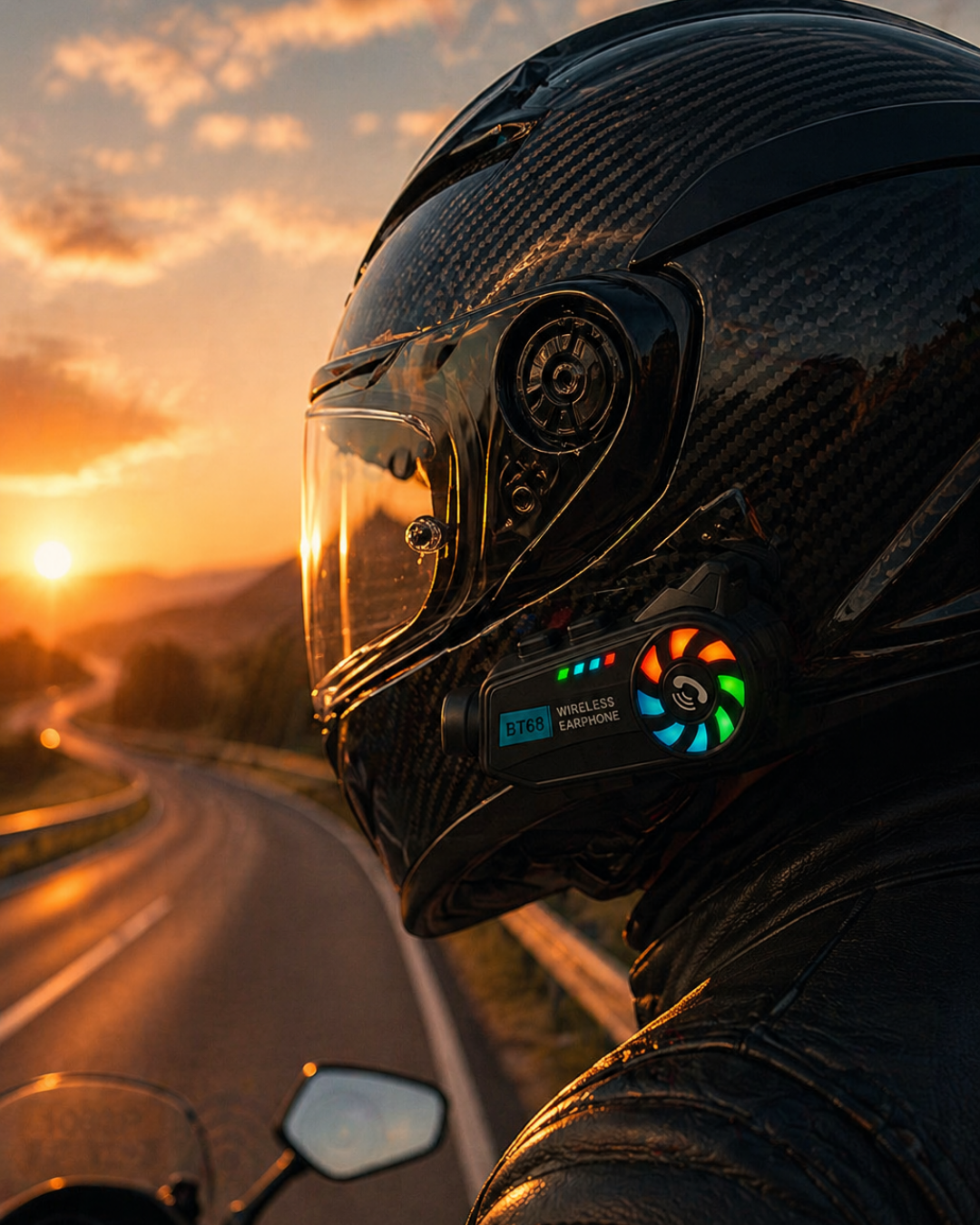 4-124 Bluetooth Destekli Kask Kamerası Uzun Batarya ve Akıllı Kontrol - vipsepet - Görsel 1