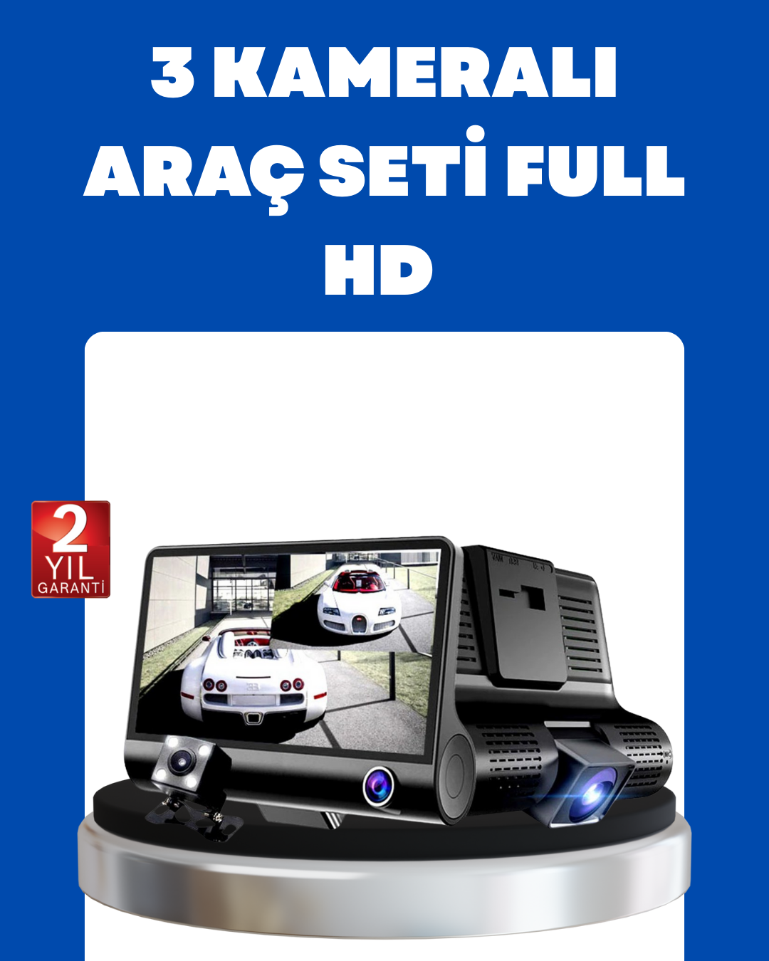 4-128 G-Sensör, Park Modu ve Döngüsel Kayıt Destekli Araç DVR - vipsepet - Görsel 1