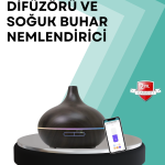 Büyük Su Hazneli Ultrasonik Difüzör ve Oda Nemlendirici - Vipsepet