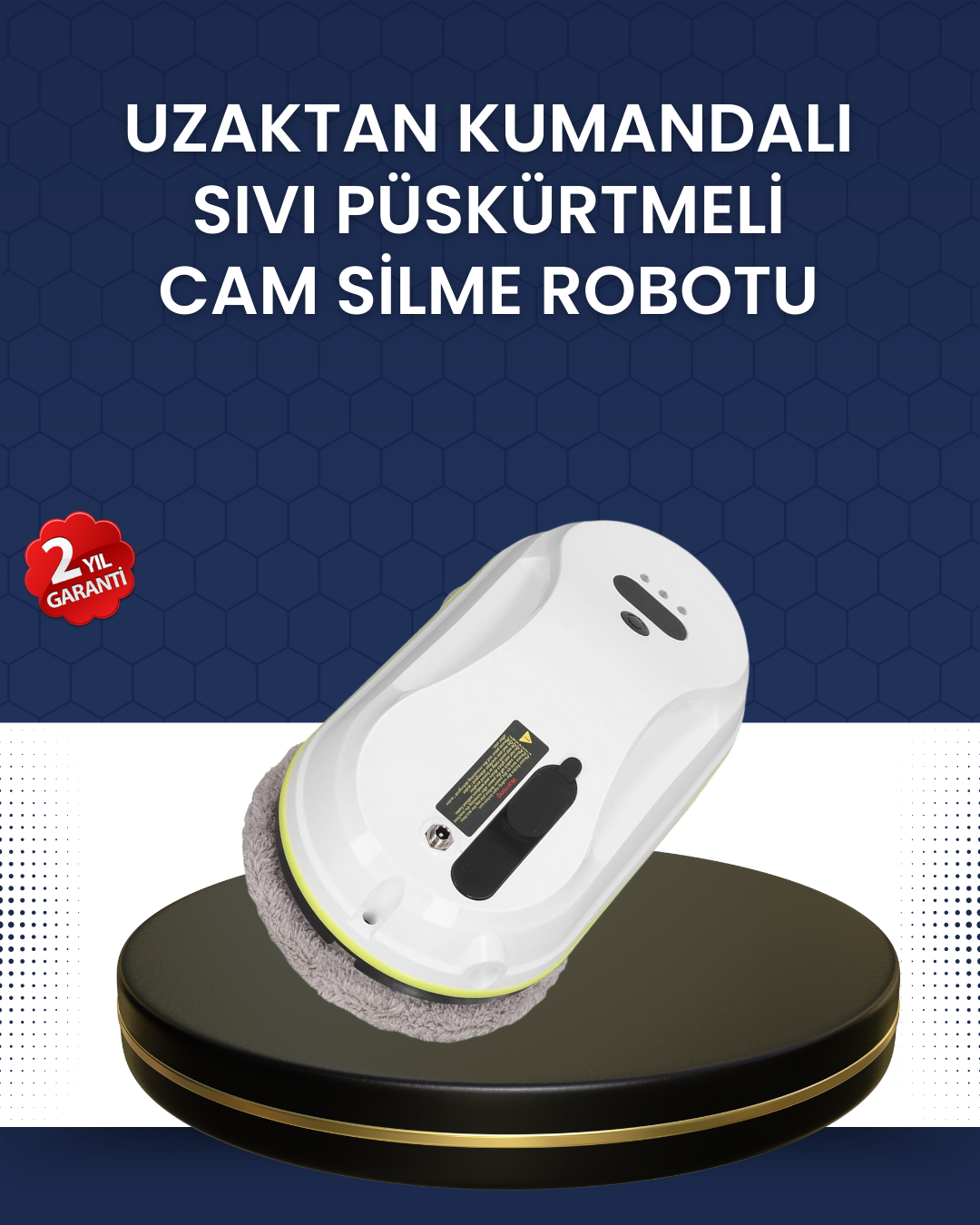 4-131 Çift Diskli Güvenli Otomatik Cam Silme Robotu - Vipsepet - Görsel 1