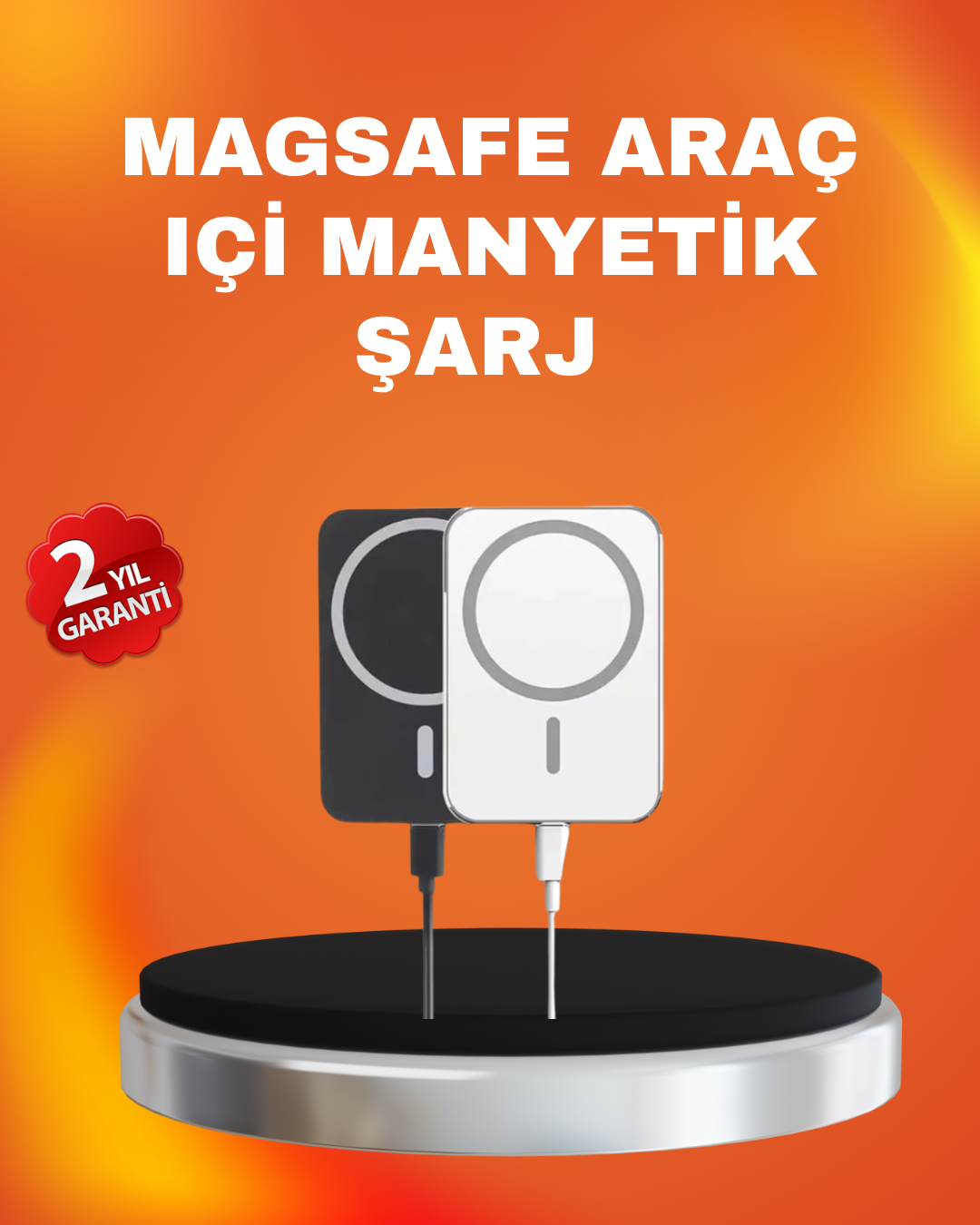 4-137 Akıllı Koruma Sistemli MagSafe Araç Tutucu iPhone 12/13/14 Uyumlu - vipsepet - Görsel 1