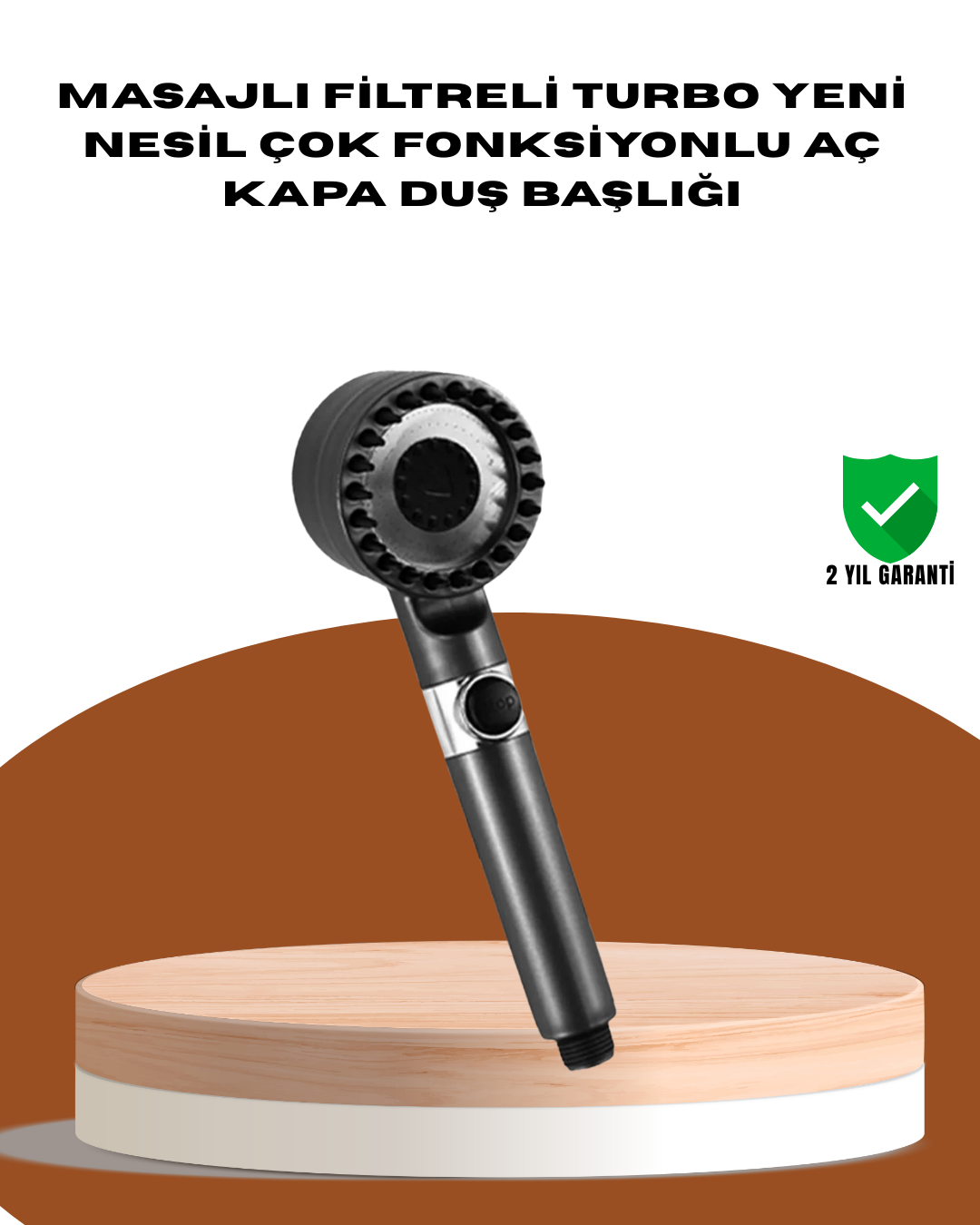 4-138 Masaj Fonksiyonlu Filtreli Duş Başlığı Dayanıklı Yapı - Vipsepet - Görsel 1