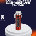 Rüzgar Geçirmez Elektrikli Çakmak Hayatta Kalma Tasarımlı - Vipsepet