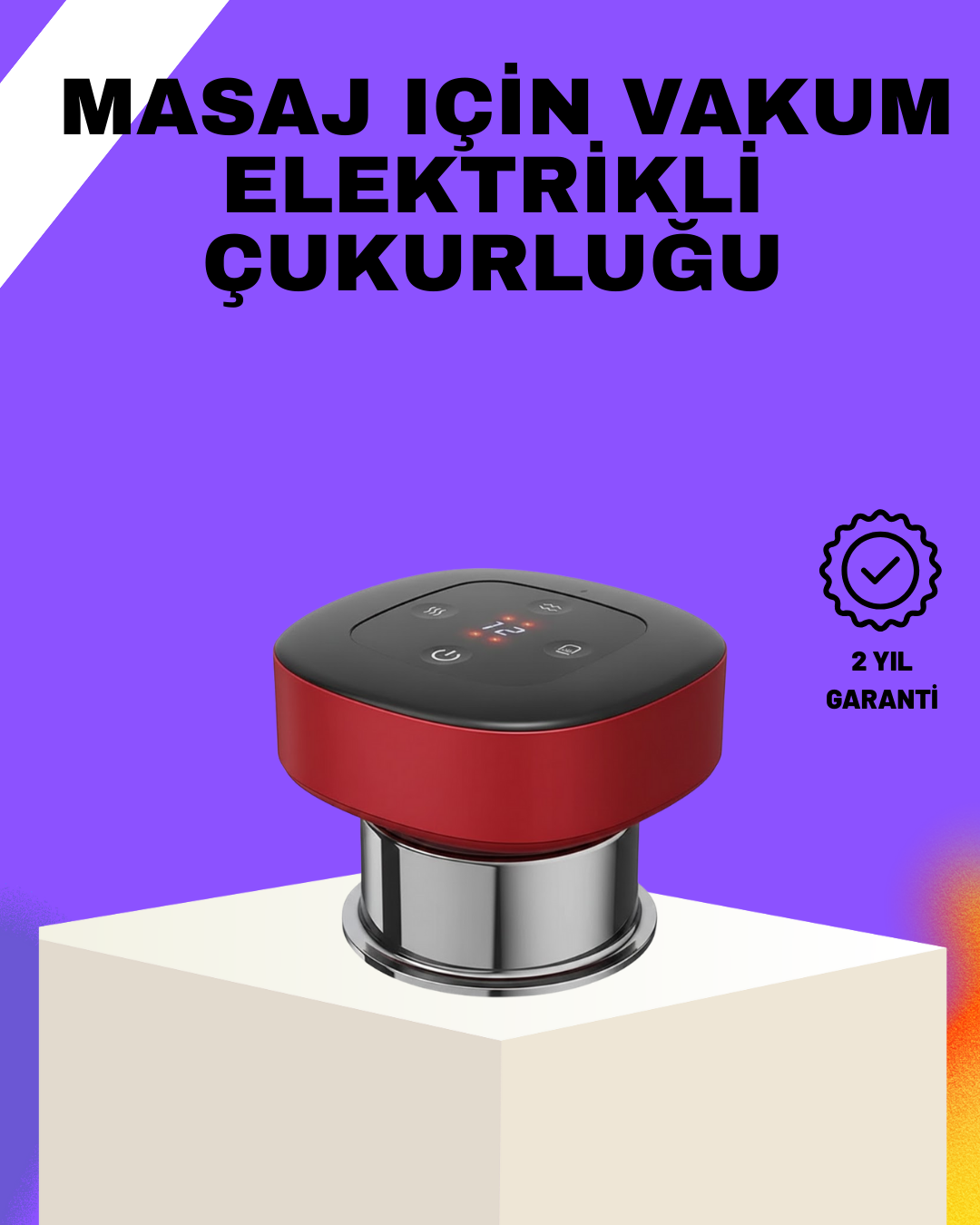 4-150 Vakumlu Masaj Aleti Çok Kademeli Emme Isıtmalı Ev Tipi Terapi - Vipsepet - Görsel 1