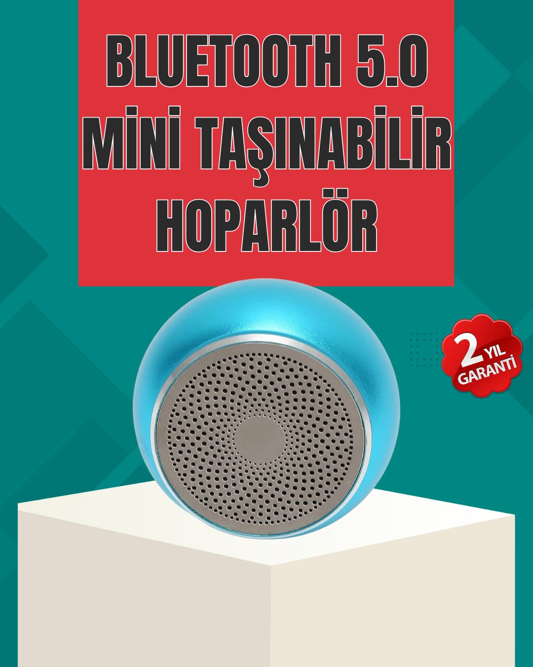 4-155 Taşınabilir Bluetooth Hoparlör | Eller Serbest Arama Özellikli - Vipsepet - Görsel 1