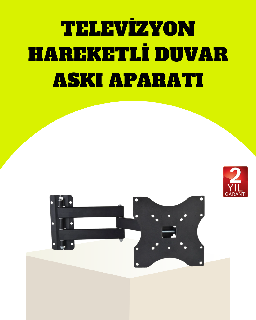 4-16 VESA Uyumlu Hareketli TV Askı Aparatı Kolay Montaj - Vipsepet - Görsel 1