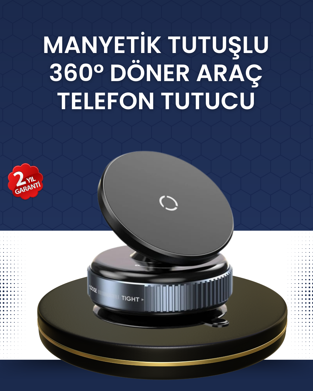 4-162 16 Mıknatıslı Araç Telefon Tutucu Kaymaz ve Güvenli - Vipsepet - Görsel 1