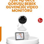 Ebeveyn Kontrollü 2.8 İnç Bebek Monitörü Güvenli İzleme - vipsepet