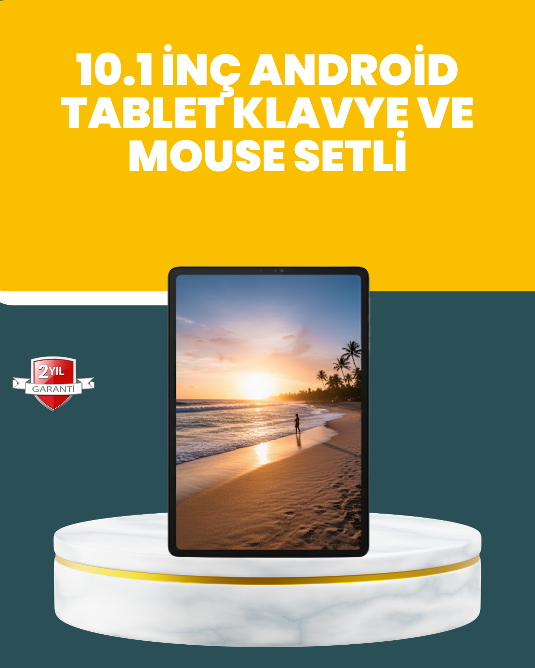 4-176 10.1 İnç IPS Ekranlı Android Tablet Bilgisayar Seti - Vipsepet - Görsel 1
