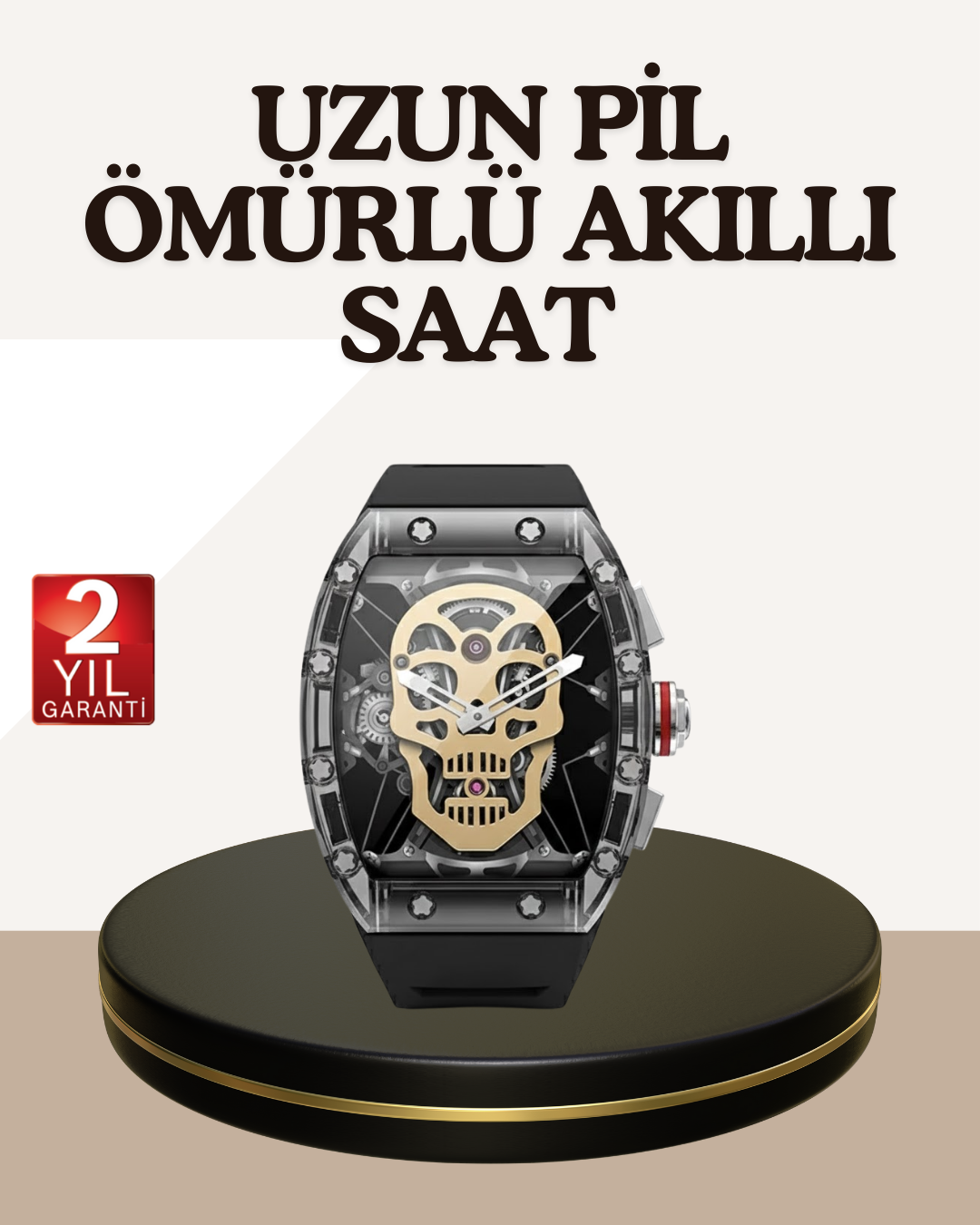 4-186 Dokunmatik Akıllı Saat Sesli Asistanlı Geniş Özellikli - Vipsepet - Görsel 1