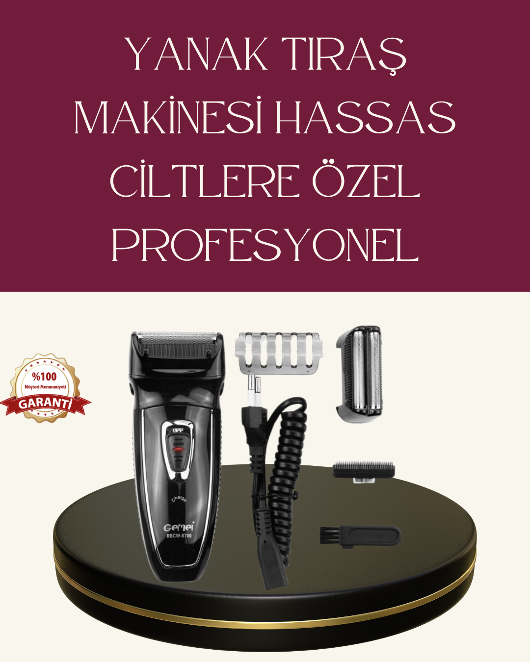 4-19 Erkekler İçin Folyo Başlıklı Tıraş Makinesi - vipsepet - Görsel 1