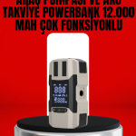 Dijital Ekranlı Araç Pompası Akü Takviye Powerbank 12.000 mAh - Vipsepet