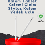Yüksek Hassasiyetli Eğim Sensörlü Dijital Kalem – USB-C Hızlı Şarjlı - Vipsepet