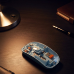 800 1600 DPI Ayarlanabilir Mavi Kablosuz Mouse Pilli - Vipsepet
