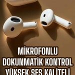 4.Nesil Kaliteli TWS Android ve İOS Uyumlu Mikrofonlu Kulaklık - vipsepet